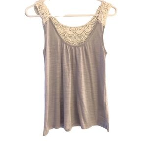 Banana Republic Crochet Lace back tank top